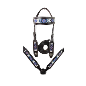 OEM personalizado caballo accesorios hecho a mano cuero Headstall pecho Collar nuevo Stock occidental pecho Collar para la venta - Product Image 2