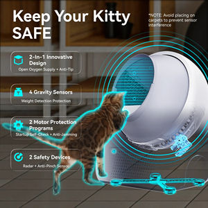 Caja de Arena Inteligente Automática y Ecológica para Gatos con Cámara IA, WiFi 5G, Autolimpieza, Capacidad de 65L para Hogares con Múltiples Gatos - Product Image 4