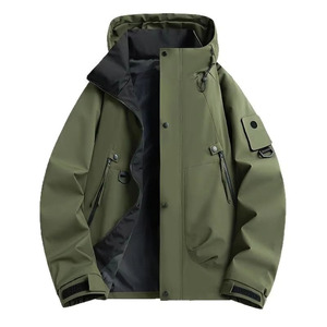 Men's <b>Canvas</b> Bomber <b>Jacket</b> Windproof Breathable Mountaineering Casual Winter Fashion Comfort - Product Image 3