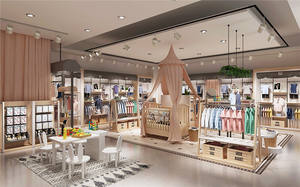 Marchio di moda Baby Kid <span class=keywords><strong>negozio</strong></span> di stoffa <span class=keywords><strong>abbigliamento</strong></span> per bambini Display mobili moda personalizzata <span class=keywords><strong>abbigliamento</strong></span> per bambini infissi - Product Image 3