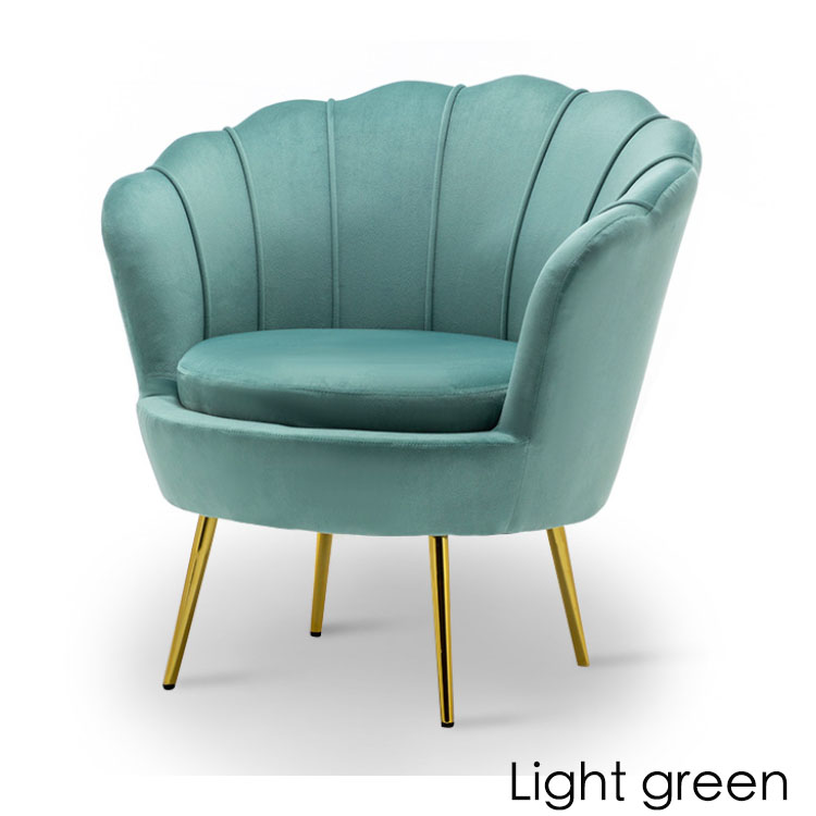 Nordic fabric small apartment single sofa leisure balcony bedroom clothing store dessert shop sofa chair