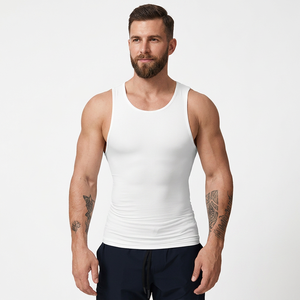 PASUXI Casual Quick Dry Moisture Wicking Fitness <b>Stringer</b> Tank Top Men's Gym Workout Singlet Breathable Running <b>Vest</b> - Product Image 2