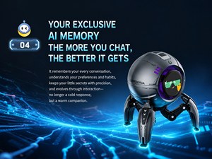 Robot interactif parlant AI mignon pour enfants, compagnon émotionnel, apprentissage précoce, jeu à domicile, Saimi <span class=keywords><strong>Intelligence</strong></span> <span class=keywords><strong>Artificielle</strong></span> - Product Image 3