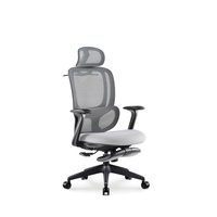 Chaise de bureau inclinable et réglable en maille JOHOOFURNITURE avec appui-tête réglable et coussin épais pour salle de conférence - Usine chinoise