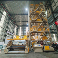 Volledig automatische PLC-gestuurde 3-laags ABC-folie blaasco-extrusiemachine voor HDPE/LDPE/LLDPE landbouwkasfolie