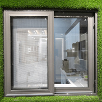 Kreatives Design Aluminiumlegierung Schiebefenster Blaues Glas Hochwertige Wärmedämmung Küche Modernes Klassisches Schiebefenster
