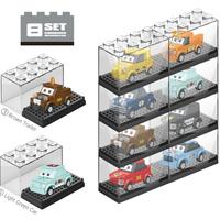Mini jouet de construction avec vitrine en acrylique, voiture miniature à assembler soi-même, collectionnable, pour enfants, cadeau promotionnel en gros