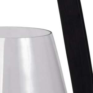 Portacandele in vetro con cornice nera e vetro trasparente per centrotavola o decorazione del soggiorno - Product Image 4