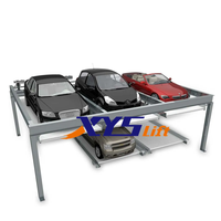Système semi-automatique de stationnement de puzzle de stationnement de voiture à multiniveaux d'ascenseur et de glissière de stationnement intelligent de psh de deux niveaux