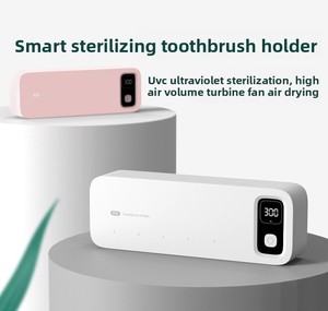 Portable UV Toothbrush Sanitizer Holder Heat Drying <b>Fan</b> Family Sterilizer <b>Case</b> with 99.9% Germ Removal Capacity - Product Image 4