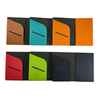 Housse de passeport personnalisée promotionnelle avec monogramme, en cuir PVC Saffiano, porte-passeport de voyage
