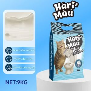 ทรายแมวเต้าหู้บดละเอียด 99% ปราศจากฝุ่น ควบคุมกลิ่น จับตัวเป็นก้อนเร็ว ย่อยสลายได้ เป็นมิตรกับสิ่งแวดล้อม บรรจุภัณฑ์ 1 กก. และ 5 กก. - Product Image 1