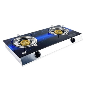 Cuisinière chinoise Table de cuisson de bureau Cuisinière sans cylindre Table de cuisine 2 brûleurs Poêles à gaz <span class=keywords><strong>pour</strong></span> la maison - Product Image 2