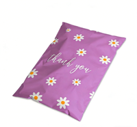 Sacs d'expédition en polyéthylène à motif floral violet, auto-adhésifs, imperméables, pour l'emballage de colis de marques féminines