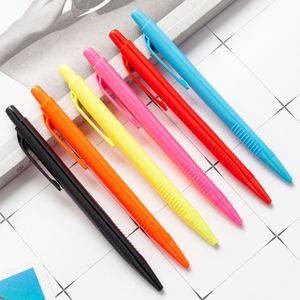 Promotion Retractable ABS Plastic Ballpoint <b>Pen</b> With Black or Blue <b>Refill</b> Printed Custom Logo for Student Stationery - Product Image 2