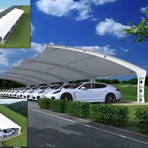 Tập trung vào customizationpvdf độ bền kéo màng cấu trúc carport bóng xe bãi đậu xe nhà kho nơi trú ẩn ngoài trời Vật liệu kiến trúc - Product Image 3