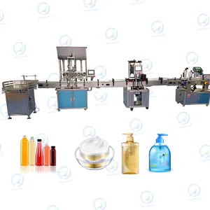 Automatische Shampoo Sap Olie Vloeibare Vulmachine Met Capping/Seal Machine Prijs Te Koop