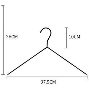 Cintres en plastique antidérapants personnalisés avec logo, noirs et blancs, pour jupes, robes de mariée, vestes, costumes pour hommes, manteaux, maillots de bain et chemises - Product Image 5