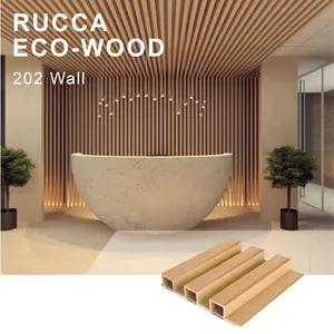 Rucca डब्ल्यूपीसी घर डिजाइन सजावट इनडोर पीवीसी आंतरिक सजावटी 202*30mm छत की दीवार पैनल घर की सजावट के लिए