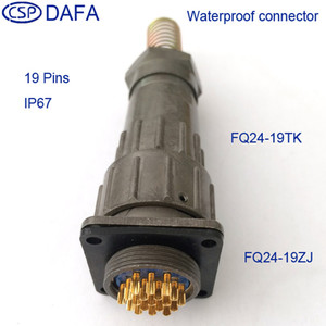 ขั้วต่อวงกลมกันน้ำ CSP FQ24 ตัวเรือน PBT 12 ขา ปลั๊กสำหรับอุตสาหกรรมการบิน - Product Image 2