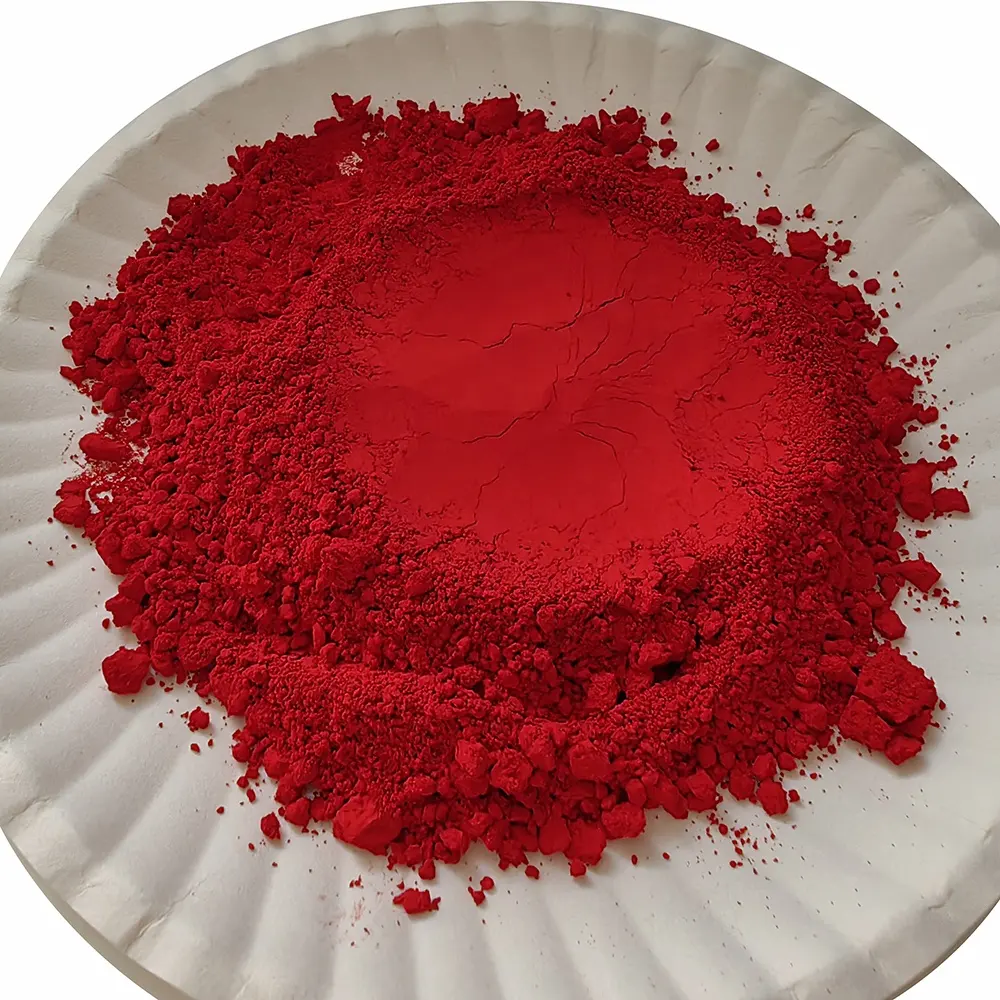 Pigment rouge de cadmium PR108 Pigments de cadmium de haute qualité pour le mélange maître de plastiques de verre de porcelaine d'émail de céramique