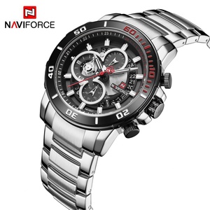 นาฬิกาข้อมือผู้ชาย NAVIFORCE 9174 โครโนกราฟ สปอร์ต ควอตซ์ สายสแตนเลส - Product Image 3