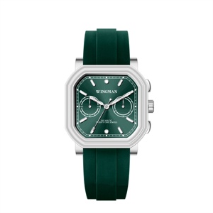 Đồng Hồ Nam Thời Trang, Dây Cao Su Silicon Với Bộ Máy <span class=keywords><strong>Seagull</strong></span> ST1901, Mặt Vuông Lớn, Chống Nước, Đồng Hồ Cơ Tự Động - Product Image 3