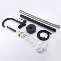 Robinet de baignoire autoportant remplissage de baignoire au sol or poli haut débit ensemble de robinets de baignoire douche au sol