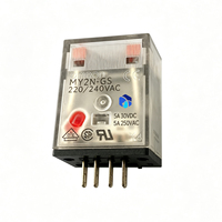 Relais miniature Omron d'origine MY2N-GS AC220/240V 8 broches 2DPDT/2C 5A AC DC Micro relais de puissance pour contrôle industriel