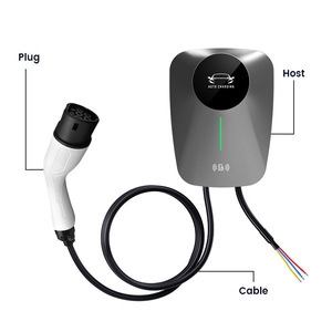 Chargeur mural pour véhicules électriques, norme européenne, 7 kW, type 2, station de charge AC avec écran LED et mode de charge automatique - Product Image 5