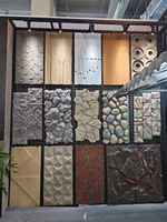 Panneau mural en pierre PU imperméable et anti-moisissure, couleurs personnalisées, pour villa, bureau, maison