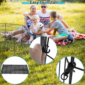 Portable Foldable Pet Dog Playpen Fence Crate Kennel Animal Wire Yard for Indoor Outdoor Puppy - Product Image 4