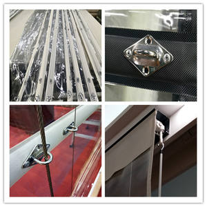 Imperméable PVC français fenêtre manivelle cordon Romapunch équipement pour extérieur jardin Patio mer plage mousson Transparent aveugle en <span class=keywords><strong>plastique</strong></span> - Product Image 5