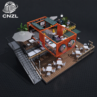 Maison conteneur portable et mobile, design pop-up, café, bar, fabrication, vente directe d'usine