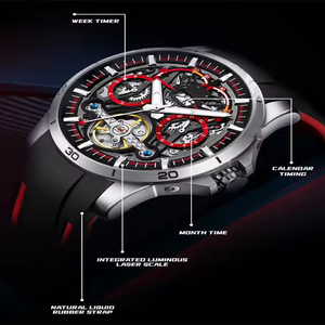 Montres mécaniques pour hommes, montre-bracelet luxueuse, cadre de date, calendrier, montre mécanique, montre automatique mécanique pour affaires - Product Image 4