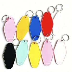 Factory Direct High Quality Retro Inspired Motel Keychains Custom Motel <b>Key</b> Tag - Product Image 4