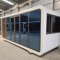 Maison mobile préfabriquée modulaire inspirée des influenceurs, en forme de pomme ; Café en forme de pomme ; Salon d'attraction touristique culturelle