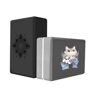 Đầy màu sắc in EVA mật độ cao bọt Yoga gạch, với bề mặt chống trượt và sinh thái thân thiện Yoga khối - Product Image 1