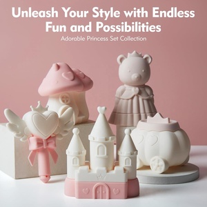 Grand ensemble de jouets de bain en silicone Princesse 2026, 8 pièces pour tout-petits, enfants et bébés, jouets aquatiques pour baignoire, jouets de <span class=keywords><strong>piscine</strong></span> souples et faciles à saisir - Product Image 2