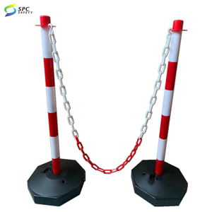 เสาคิว<span class=keywords><strong>แบบ</strong></span>ใหม่พร้อมฐานถ่วงน้ำพลาสติก PVC สำหรับควบคุมฝูงชน พร้อมสายรัดแบบยืดหดได้ - Product Image 6