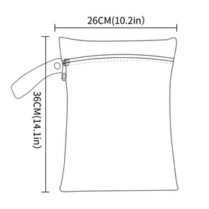 26*36Cm all'ingrosso impermeabile PUL panno di stampa pannolino riutilizzabile bagnato secco sacchetto per pannolini borsa per <span class=keywords><strong>mamma</strong></span> - Product Image 4