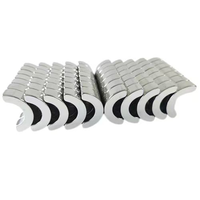 Aimant permanent en néodyme Yong King, assemblage de rotor magnétique en arc, grade N35, résistant aux hautes températures, argenté, diamètre 33 mm, directement de l'usine
