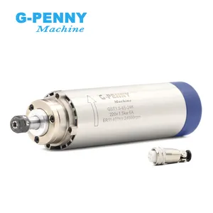 1.5kw ER11 d65 220v air cooled spindle motor cnc router motor spindle