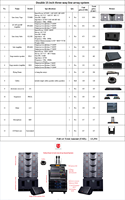 Nuevo modelo de equipo de sonido para eventos de escenario profesional, conjunto de altavoces de sonido de tres vías de 12 pulgadas