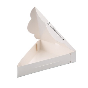 Caja de rebanada de <span class=keywords><strong>pizza</strong></span> personalizada, caja de papel de embalaje, caja de <span class=keywords><strong>pizza</strong></span> triangular para llevar - Product Image 6