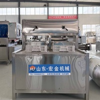 Presse à tofu automatique |   Machine à extraire le lait de soja |   Machine commerciale de fabrication de tofu avec composants PLC, 220V 0.5kW pour l'industrie alimentaire