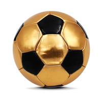 Ballon de football personnalisé avec logo, taille 5, en cuir métallique, haute élasticité, imperméable, résistant aux chocs, pour entraînement en intérieur et en extérieur