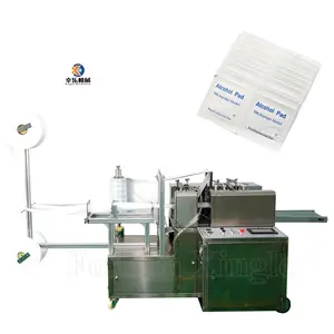 Embalaje de alta calidad, almohadilla desechable de algodón personalizada, máquina automática para hacer almohadillas de preparación de Alcohol