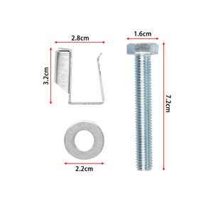 Exhaust Manifold <b>Flange</b> <b>Bolt</b> U Nut Hardware Kit 6036734AA 6036684AA For Replace Repair - Product Image 1