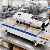 Machine de scellage thermique automatique FR900C, scelleuse à bande continue pour sacs en film plastique, emballage commercial